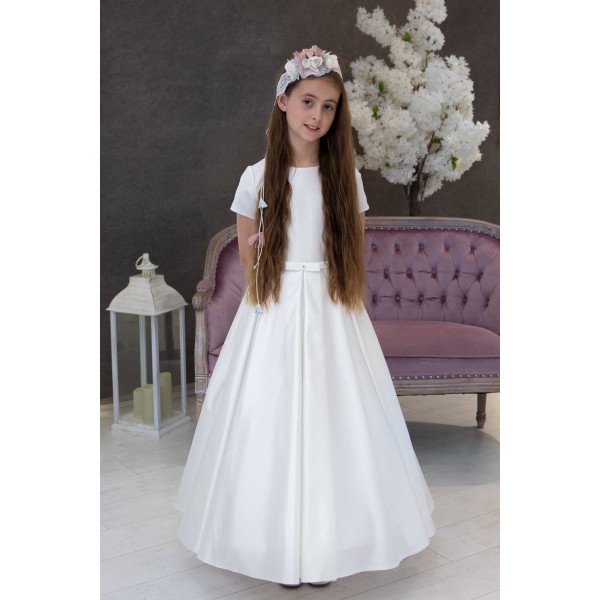 Simple Elegant Handmade First Holy Communion Dress style DEMI IVORY Simple Elegant Handmade First Holy Communion Dress style DEMI IVORY