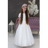 Simple Elegant Handmade First Holy Communion Dress style DEMI IVORY