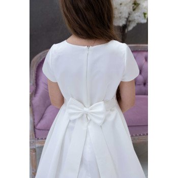 Simple Elegant Handmade First Holy Communion Dress style DEMI IVORY