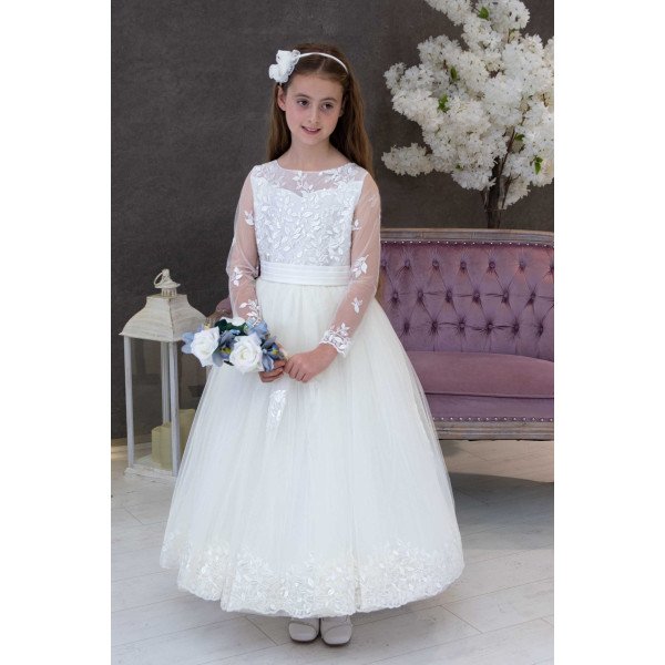 Handmade Ivory First Holy Communion Dress Style AVA BIS IVORY Handmade Ivory First Holy Communion Dress Style AVA BIS IVORY