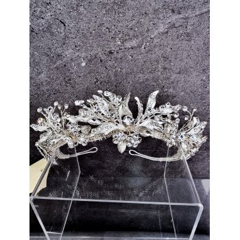 SILVER FIRST HOLY COMMUNION TIARA STYLE 5557G