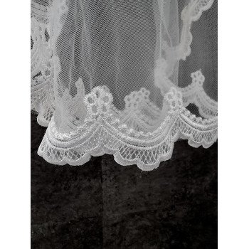 WHITE FIRST HOLY COMMUNION VEIL STYLE EM02