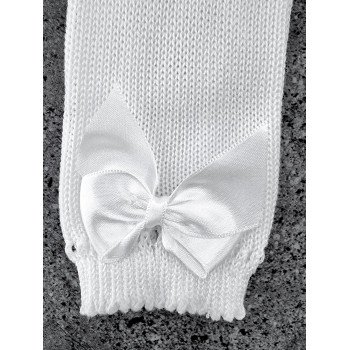 WHITE BABY GIRL KNEE CHRISTENING/BAPTISM SPANISH SOCKS STYLE 2.551/2