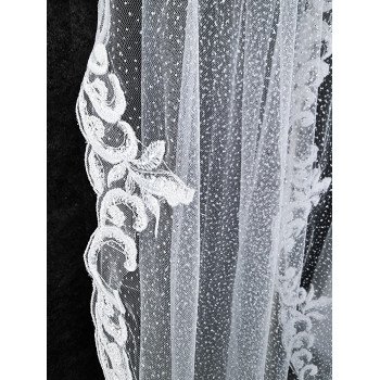 Beautiful White Communion Veil W-07