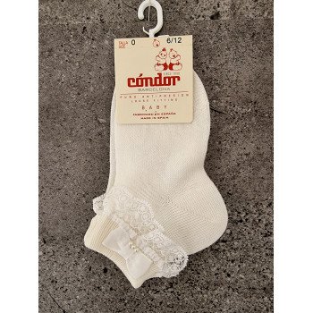 IVORY BABY GIRL CHRISTENING/BAPTISM SPANISH SOCKS STYLE 2.440/3