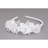 WHITE FIRST HOLY COMMUNION HEADBAND STYLE OW-036