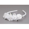 WHITE/GREEN FIRST HOLY COMMUNION HEADBAND STYLE OW-035