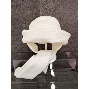 LOVELY IVORY BONNET FOR BABY GIRL STYLE HAT 008