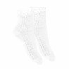 WHITE BABY GIRL CHRISTENING/BAPTISM SPANISH SOCKS STYLE 2.709/4