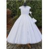 HANDMADE WHITE FIRST HOLY COMMUNION DRESS T-985