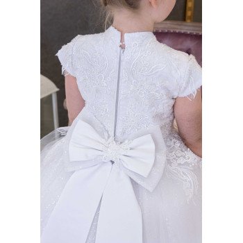 HANDMADE FIRST HOLY COMMUNION DRESS STYLE T-958