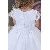 JOAN CALABRESE WHITE TEA-LENGTH FIRST HOLY COMMUNION DRESS STYLE 121307