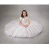 JOAN CALABRESE WHITE TEA-LENGTH FIRST HOLY COMMUNION DRESS STYLE PJ-06