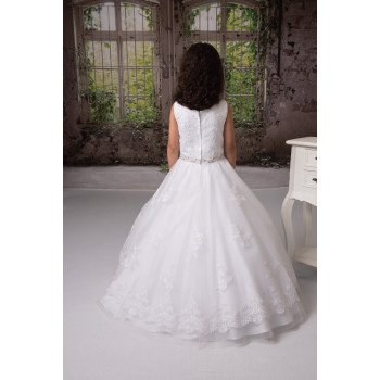 SWEETIE PIE WHITE FIRST HOLY COMMUNION DRESS STYLE 3000