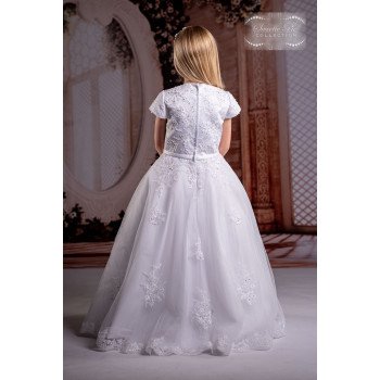 Sweetie Pie First Holy Communion White Dress Style 4078
