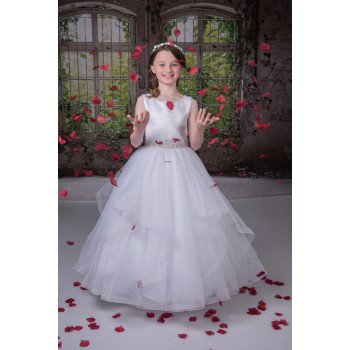 SWEETIE PIE WHITE FIRST HOLY COMMUNION DRESS STYLE 4050