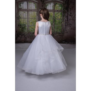 SWEETIE PIE WHITE FIRST HOLY COMMUNION DRESS STYLE 4050