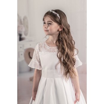 Sweetie Pie First Holy Communion White Dress Style RB635