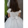 JOAN CALABRESE WHITE TEA-LENGTH FIRST HOLY COMMUNION DRESS STYLE PJ-05