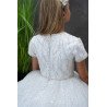 HANDMADE WHITE FIRST HOLY COMMUNION DRESS T-983