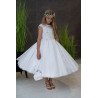 HANDMADE WHITE FIRST HOLY COMMUNION DRESS T-985