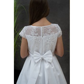 White Handmade First Holy Communion Dress Style ASHLING