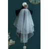 Communion Veil with Diamond Edging by Little People Style 797