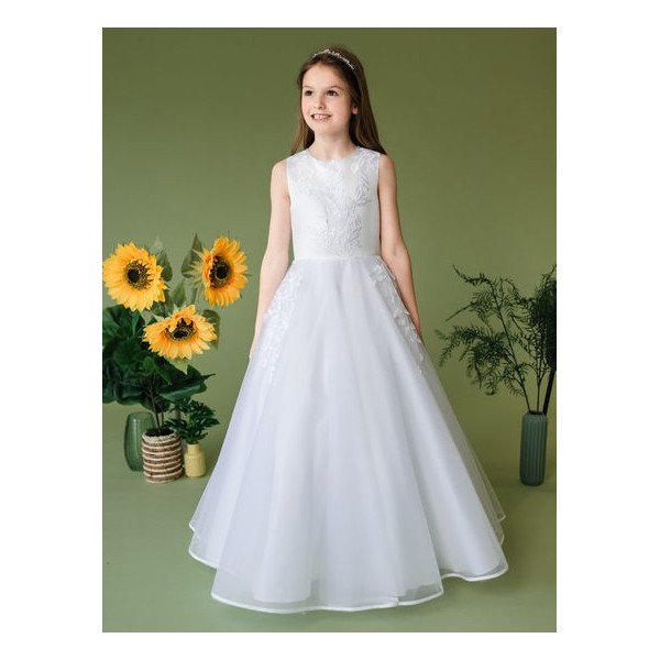 LINZI JAY WHITE FIRST HOLY COMMUNION DRESS STYLE RIVER LINZI JAY WHITE FIRST HOLY COMMUNION DRESS STYLE RIVER