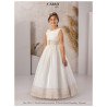 Ivory/Pink Handmade Carmy First Holy Communion Dress Style 3804