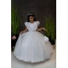HANDMADE WHITE FIRST HOLY COMMUNION DRESS T-118