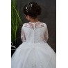 HANDMADE WHITE FIRST HOLY COMMUNION DRESS T-103