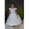 HANDMADE WHITE FIRST HOLY COMMUNION DRESS T-109