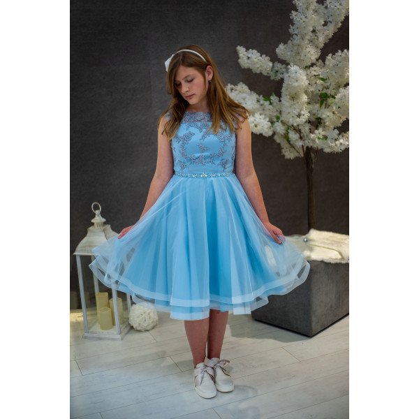 Dk Powder Blue Confirmation Dress Style Ko22533 Dk Powder Blue Confirmation Dress Style Ko22533