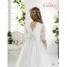 IVORY/MINT HANDMADE FIRST HOLY COMMUNION DRESS STYLE 2102