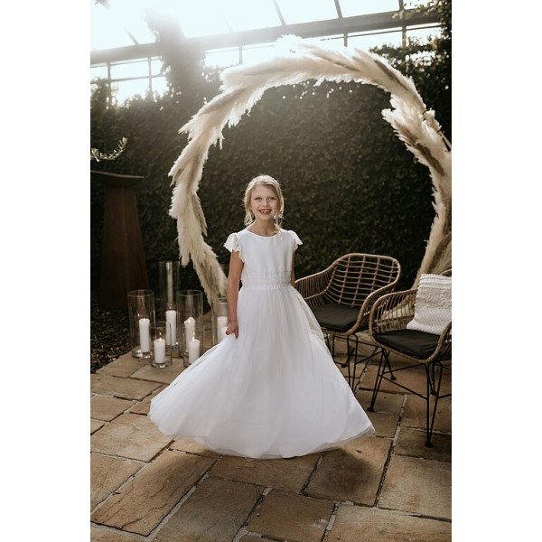 Ivory First Holy Communion Dress Style FRAUKE