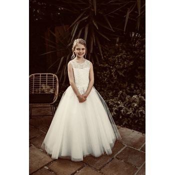 Ivory First Holy Communion Dress Style GUSTAVA