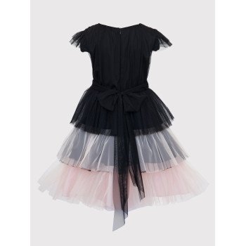 Black/Pink Confirmation Dress Style 2W-06