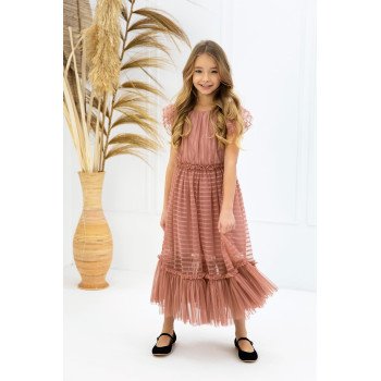 Pink Confirmation Dress Style 2W-02B
