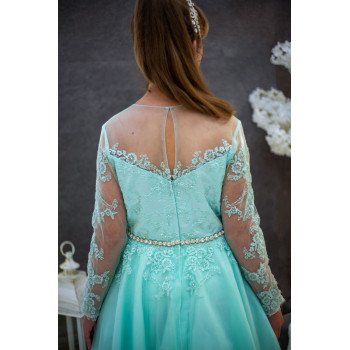 Green Confirmation Dress Style FA08