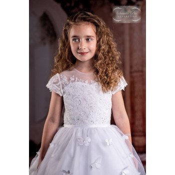 Sweetie Pie White First Holy Communion Dress Style 4079