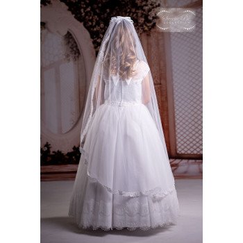 SWEETIE PIE WHITE FIRST HOLY COMMUNION VEIL STYLE 4075