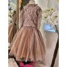 Beige/Pink 2 Piece Confirmation Set Style 2902