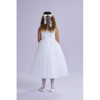 Peridot White First Holy Communion Dress Style JUNE