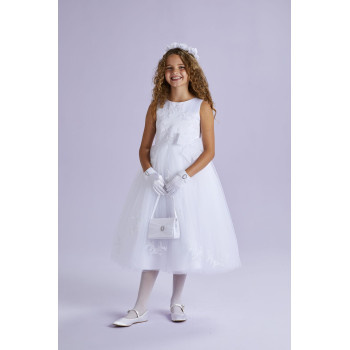 Peridot White First Holy Communion Dress Style JUNE