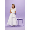 Peridot White First Holy Communion Dress Style FLORENCE