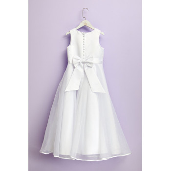 Peridot White First Holy Communion Dress Style FLORENCE