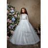 White First Holy Communion Dress with Long Sleeves Style 2332
