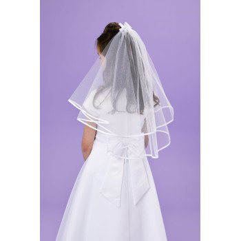 White First Holy Communion Veil Style DARCY