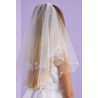 White First Holy Communion Veil Style HOPE