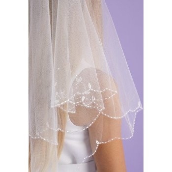 White First Holy Communion Veil Style HOPE